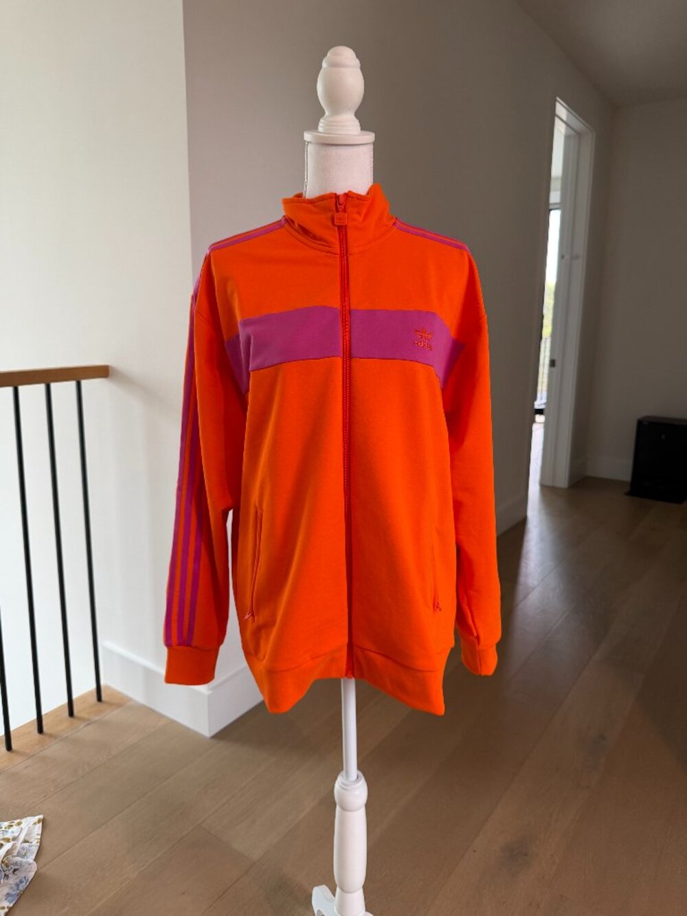Adidas Colorblock Track Top jacket Orange / Semi Lucid Fuchsia